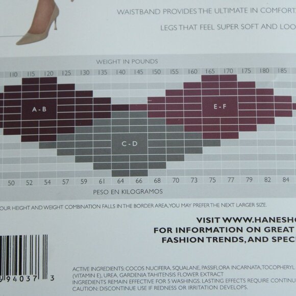 Vintage 1990s 2000s Pantyhose, New NOS, Hanes Barely Black, Size A-B, Silk Refle - Picture 6 of 10